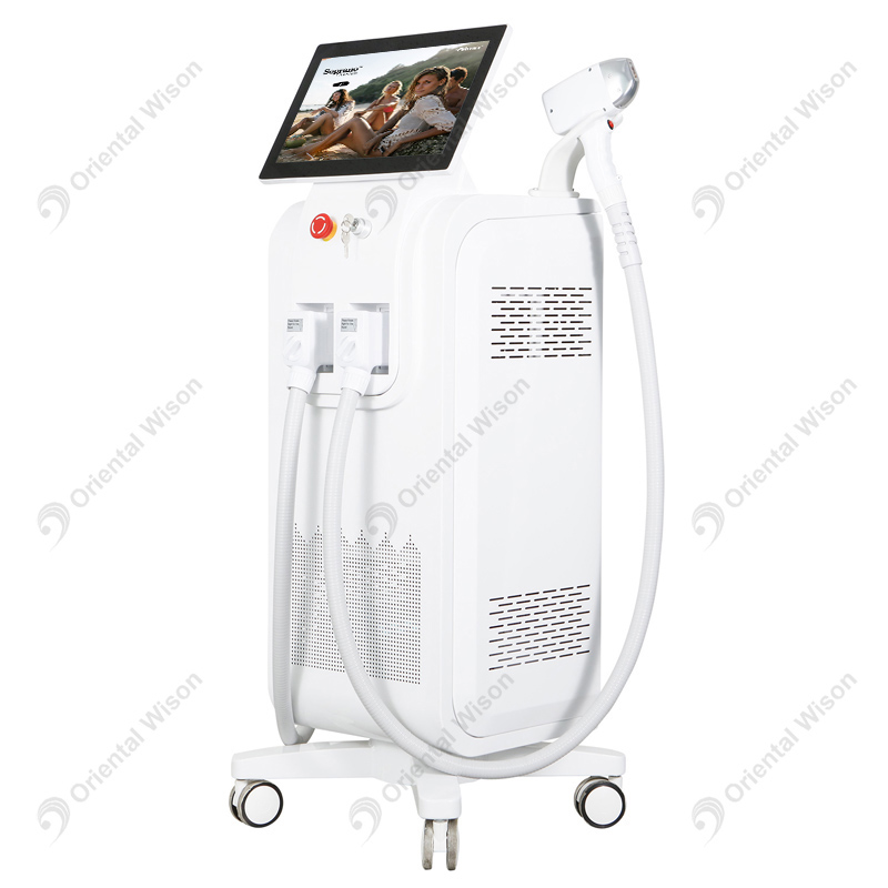 Titanium 1600w 808nm Diode Laser Hair Removal Machine